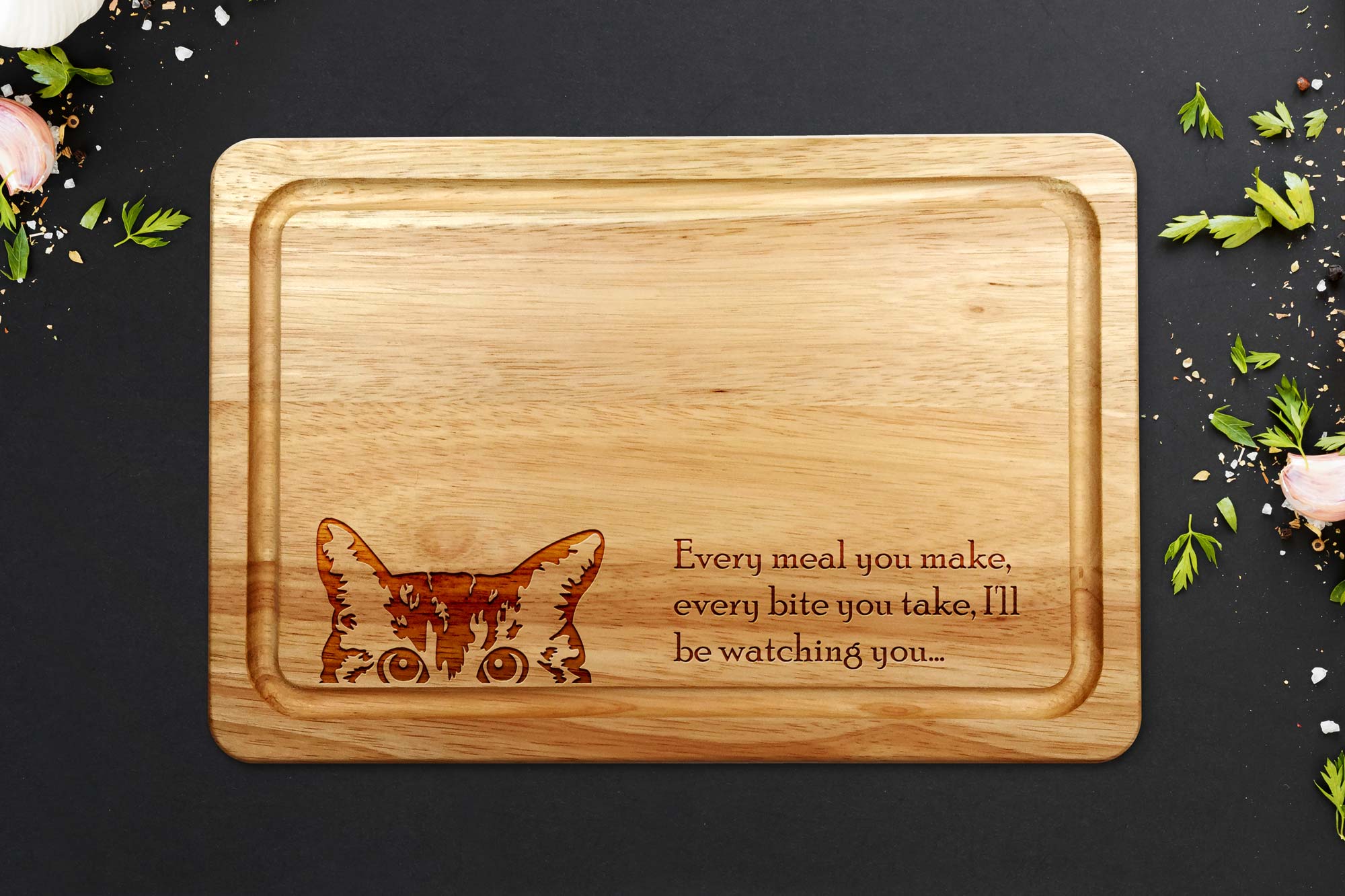 Cat Chopping Board