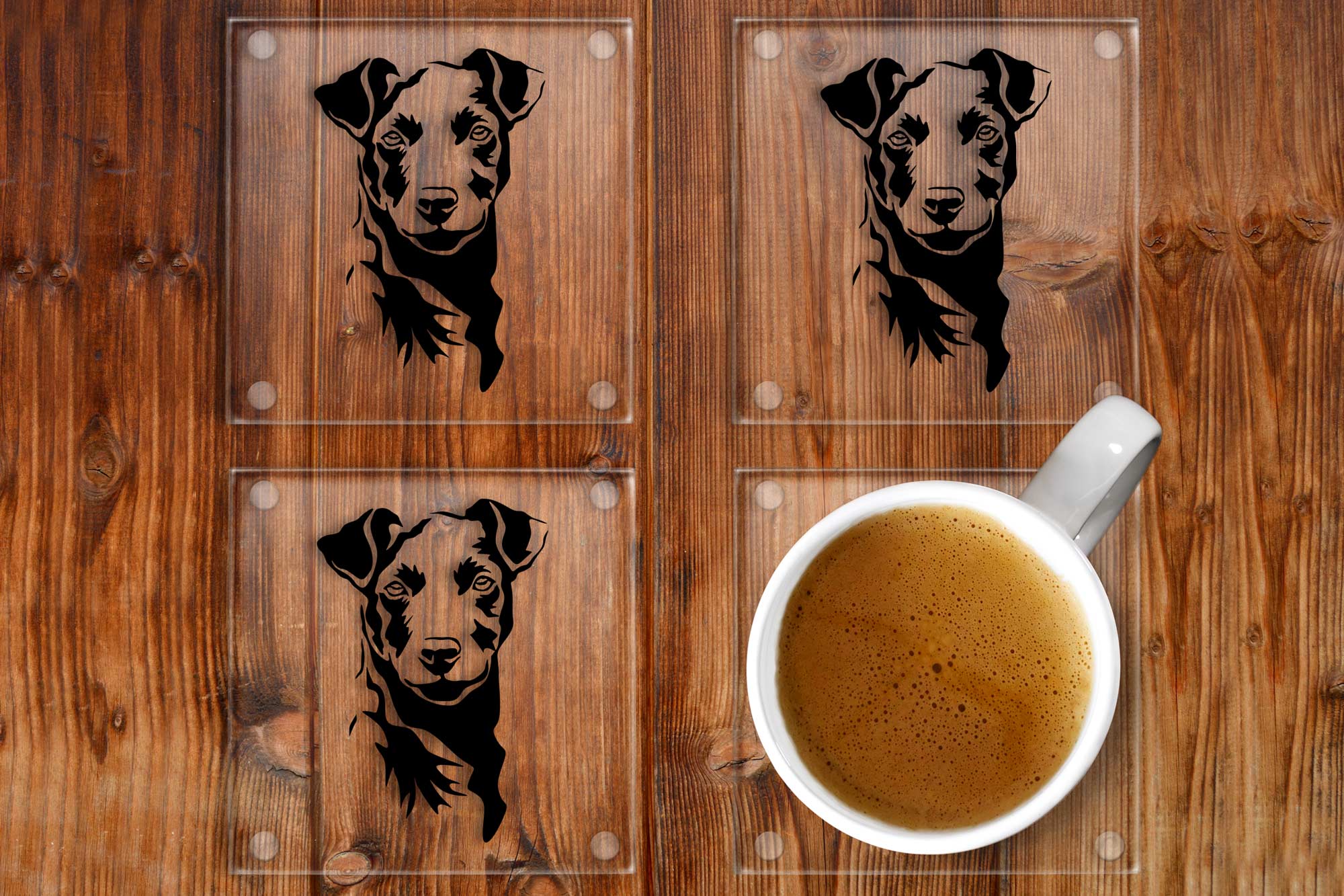 Patterdale Glass Drinks Coasters Set of 4