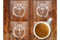 Alaskan Malamute Glass Coasters Set