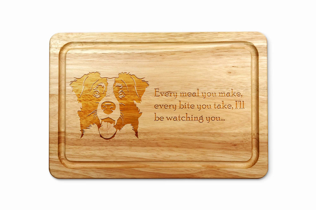 Border Collie Chopping Board