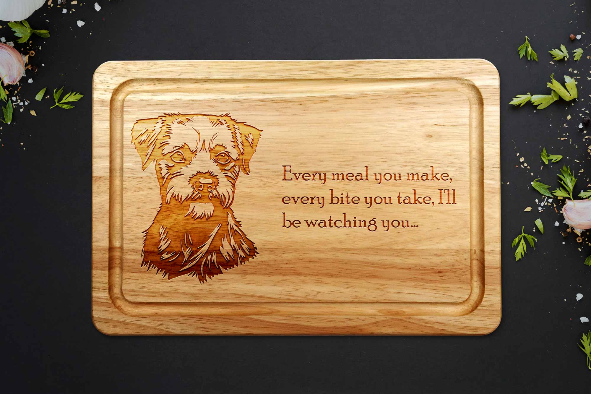 Border Terrier Chopping Board