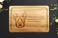 Boston Terrier Wooden Chopping Board