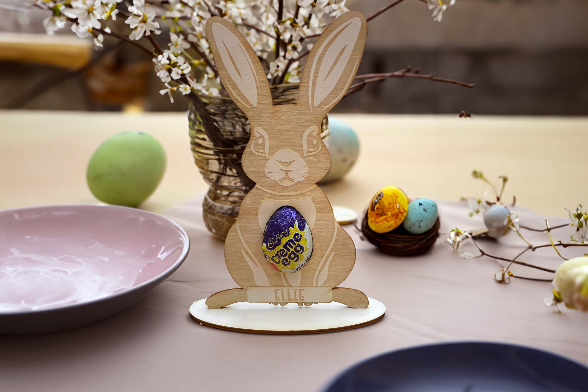 Personalised Easter Bunny Egg Holder