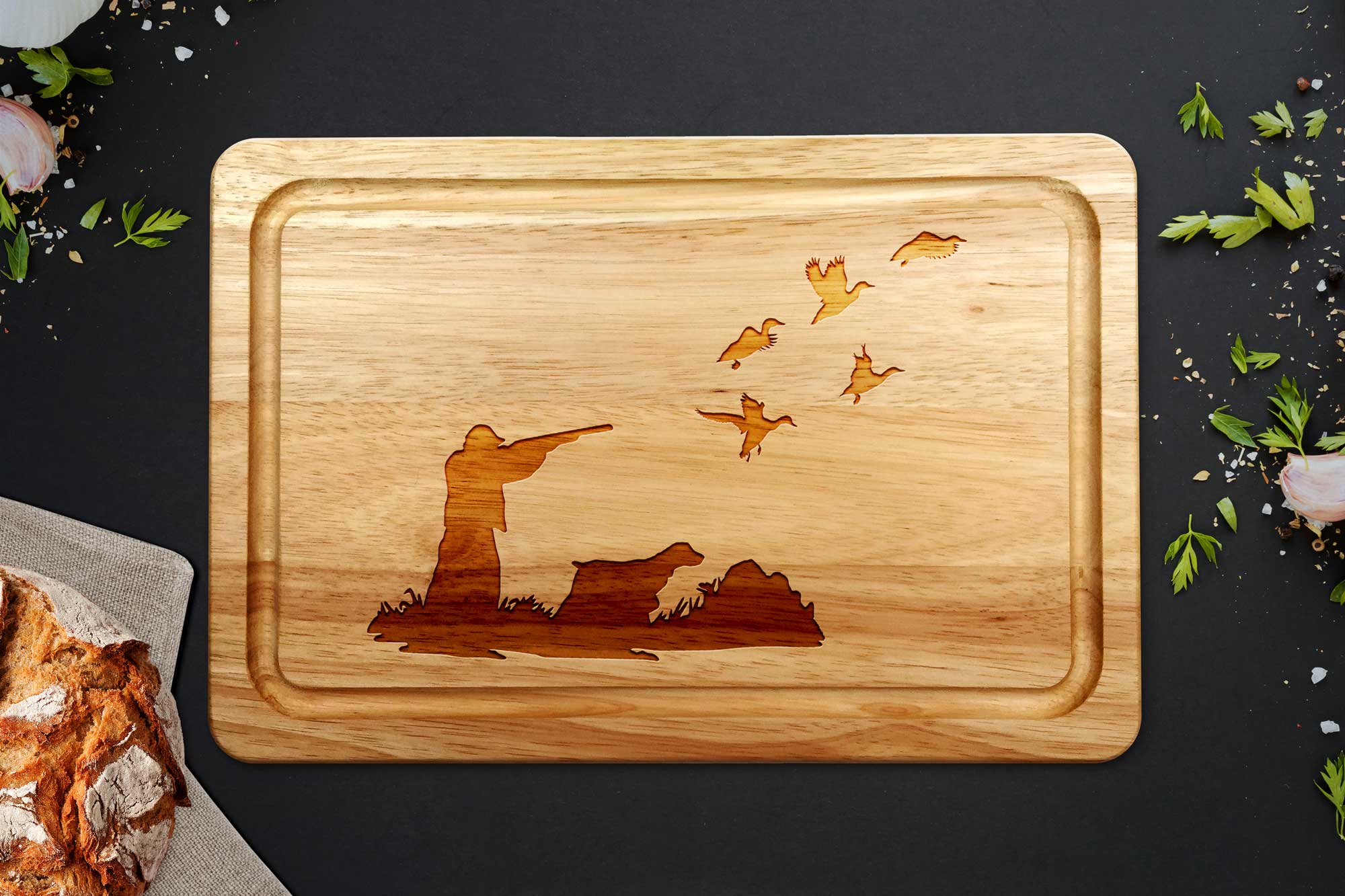 Duck Shooting Chopping Board
