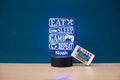 Personalised Gamer LED Night Light
