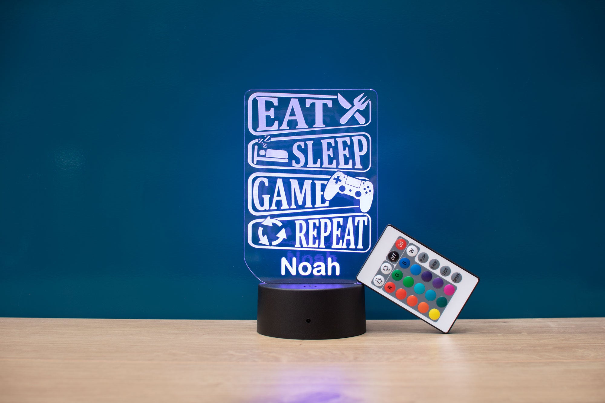 Personalised Gamer LED Night Light