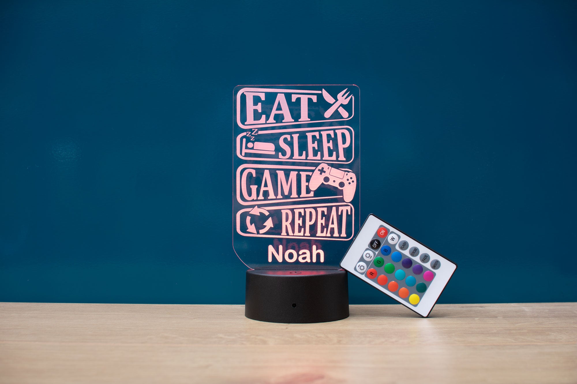 Personalised Gamer LED Night Light