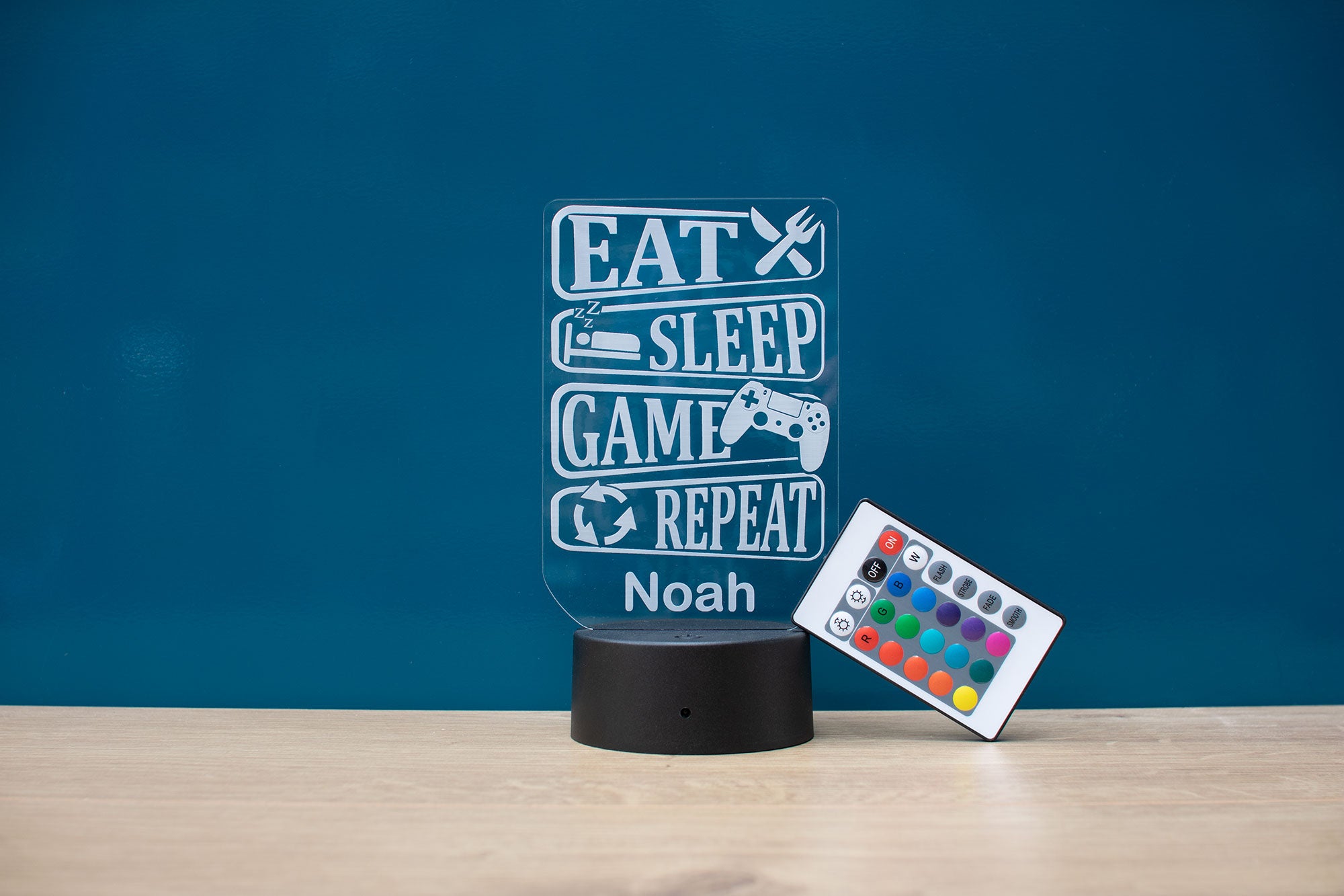Personalised Gamer LED Night Light