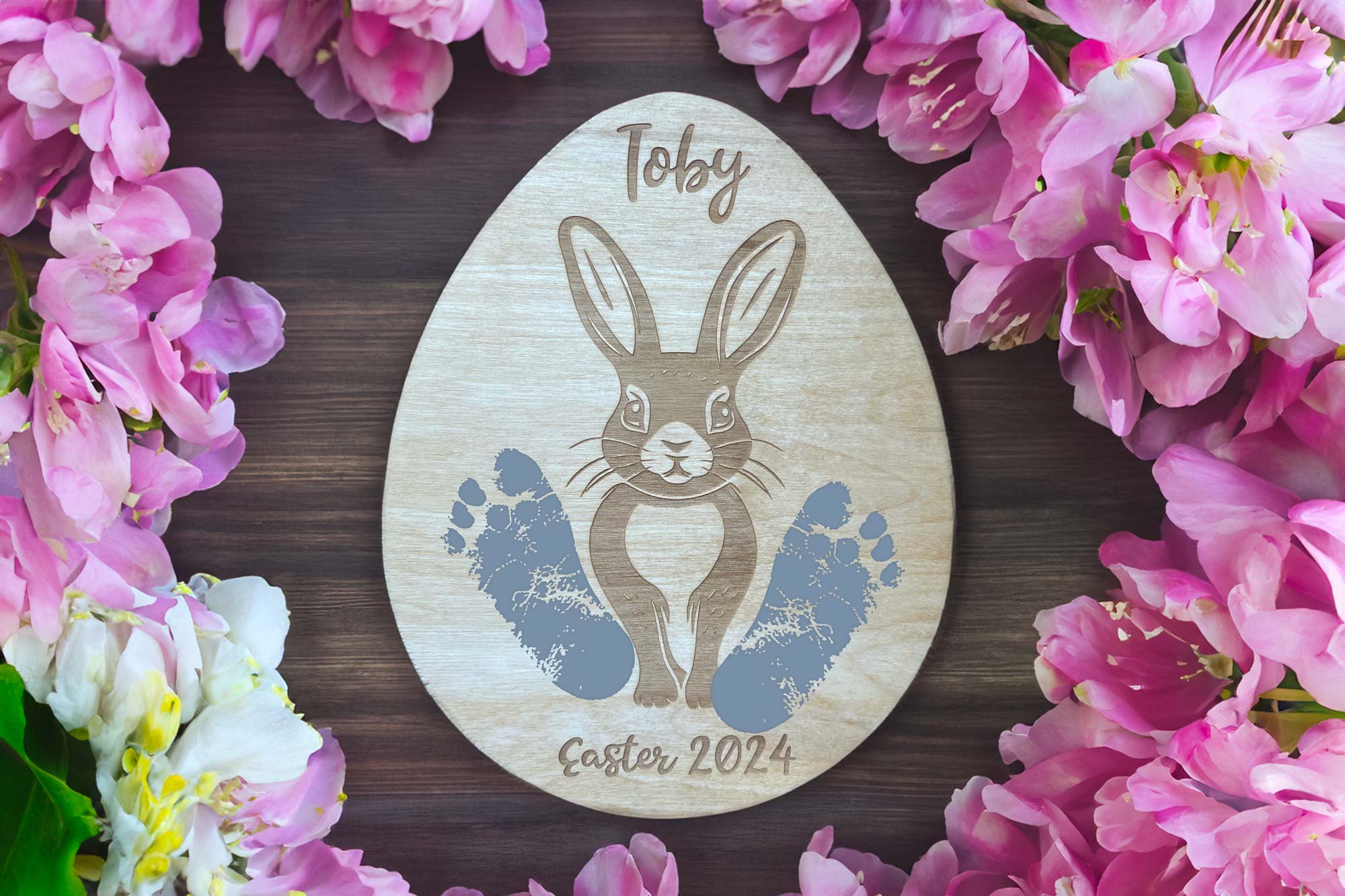 Personalised Easter Footprint Keepsake