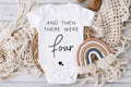 Pregnancy Announcement Baby Vest, Then There Were Four