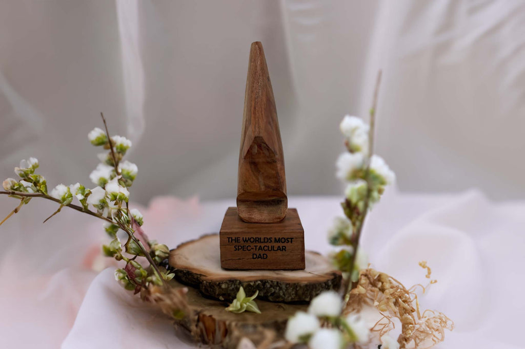 Personalised Wooden Glasses Holder Gift