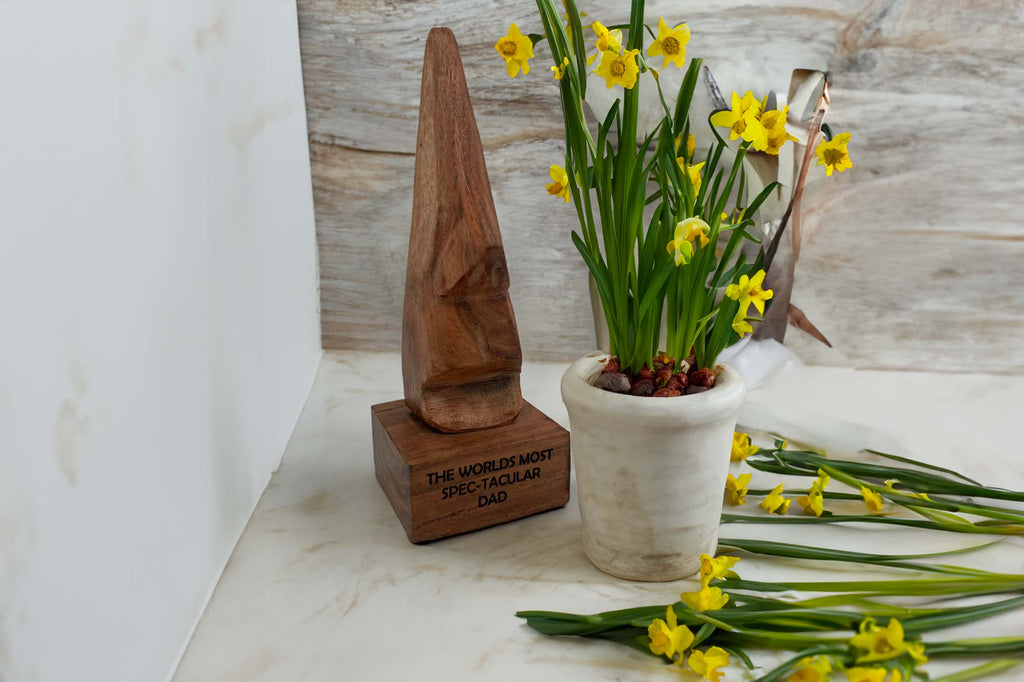 Personalised Wooden Glasses Holder Gift