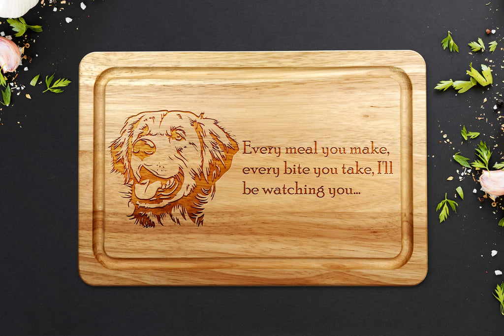 Golden Retriever Chopping Board