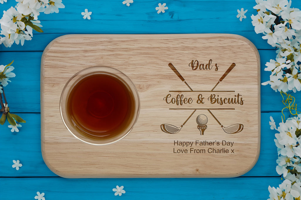 Personalised Tea & Biscuit  Board, Fathers Day