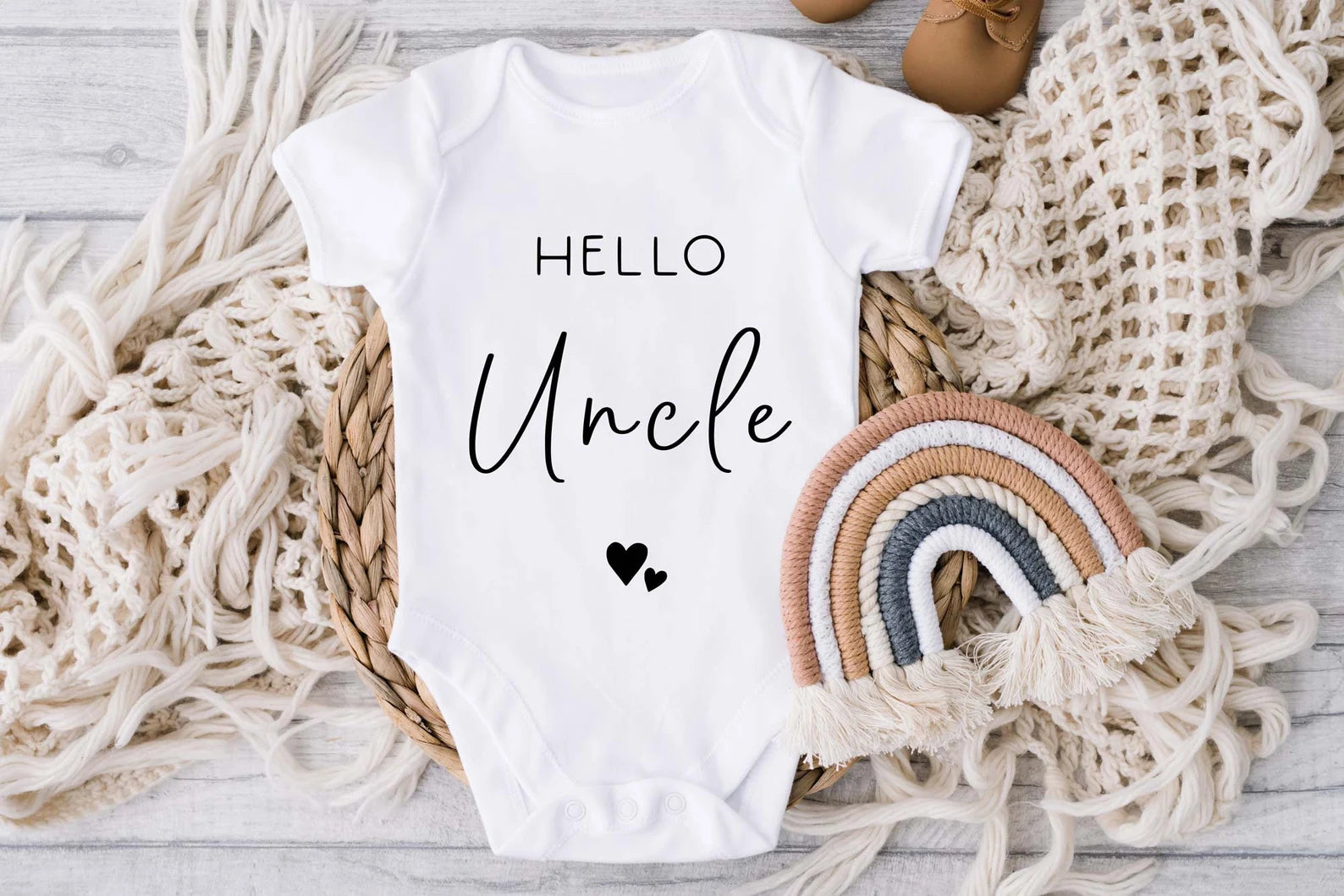 Hello Uncle Baby Vest