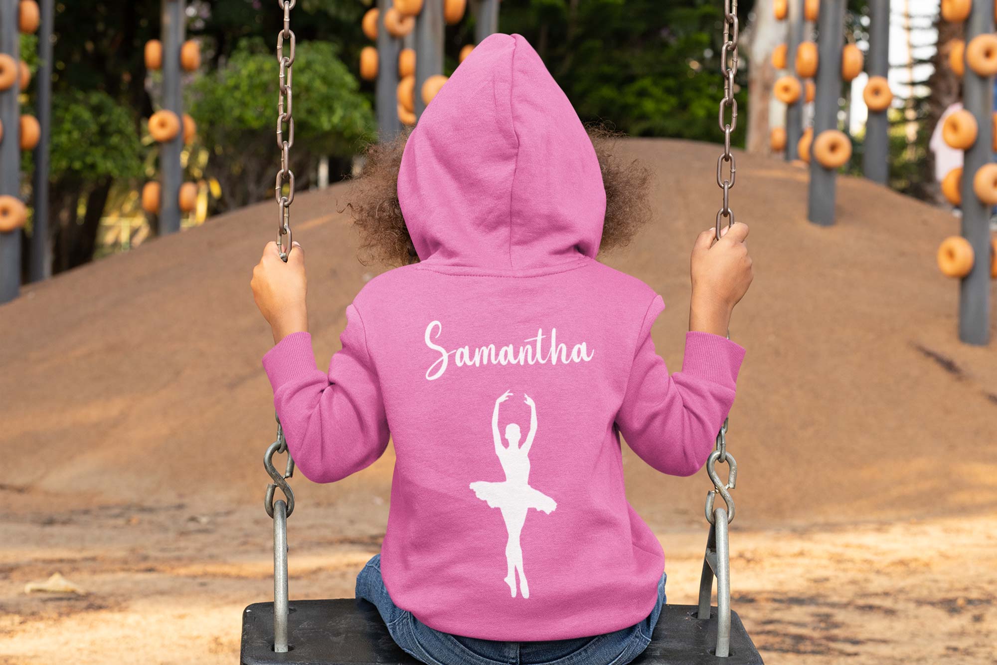 Children's Personalised Ballerina Hoodie