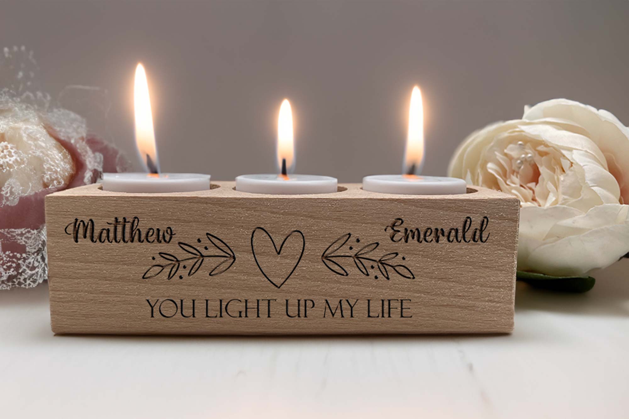 Personalised Tealight Holder