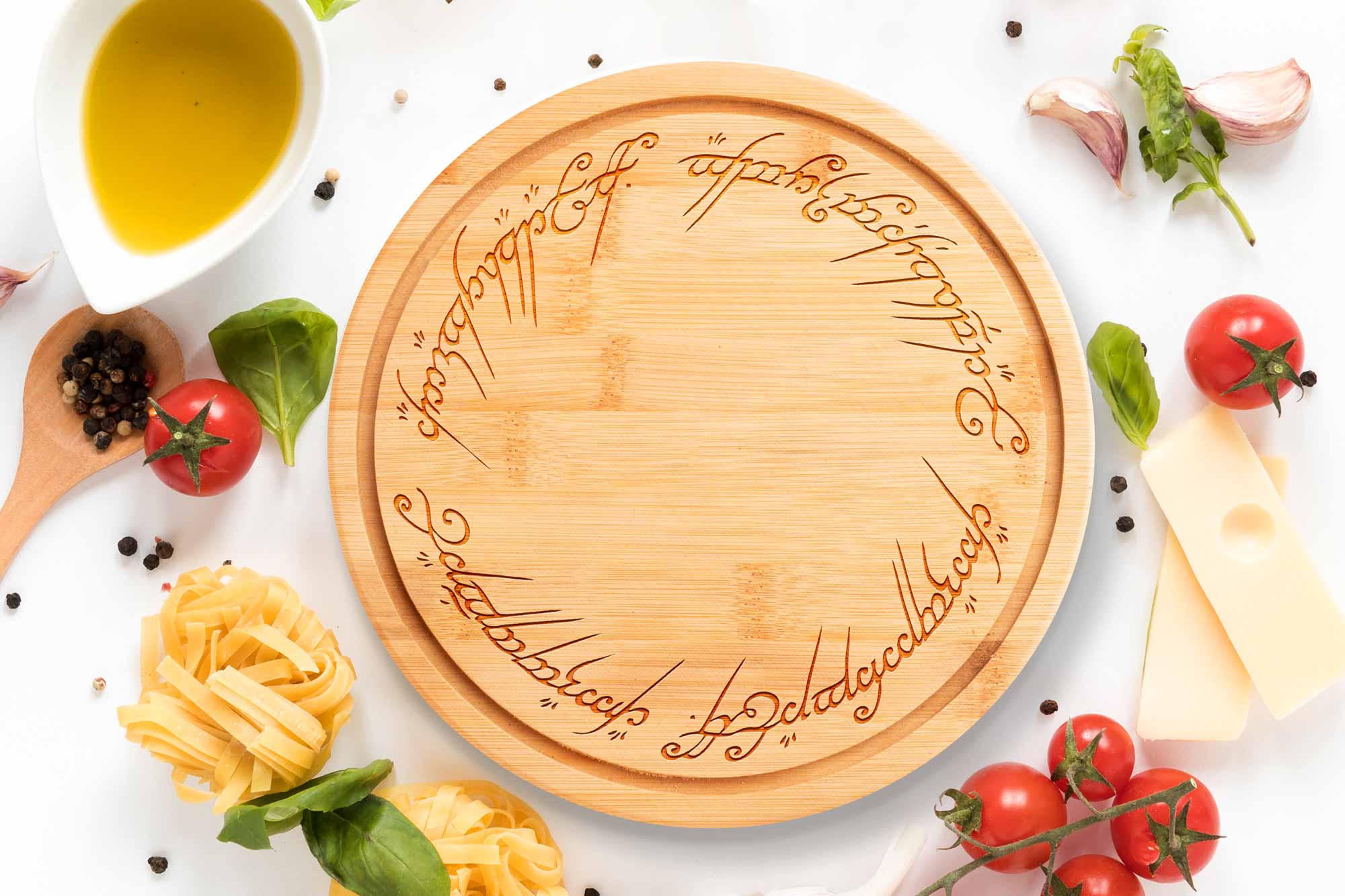 Lord of the Rings gift ‘One Ring’ Round Chopping Board