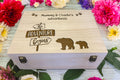 Personalised Adventures Wooden Keepsake Box, Engraved Memory Box