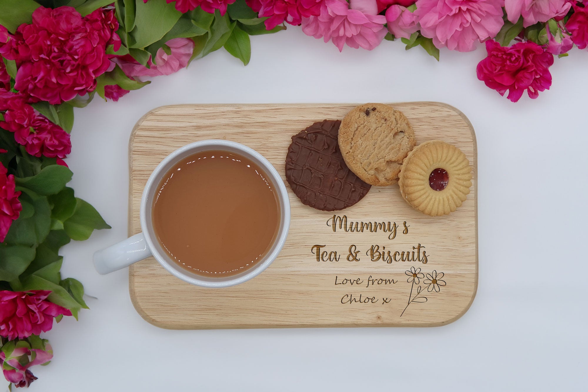 Personalised Tea & Biscuit Board