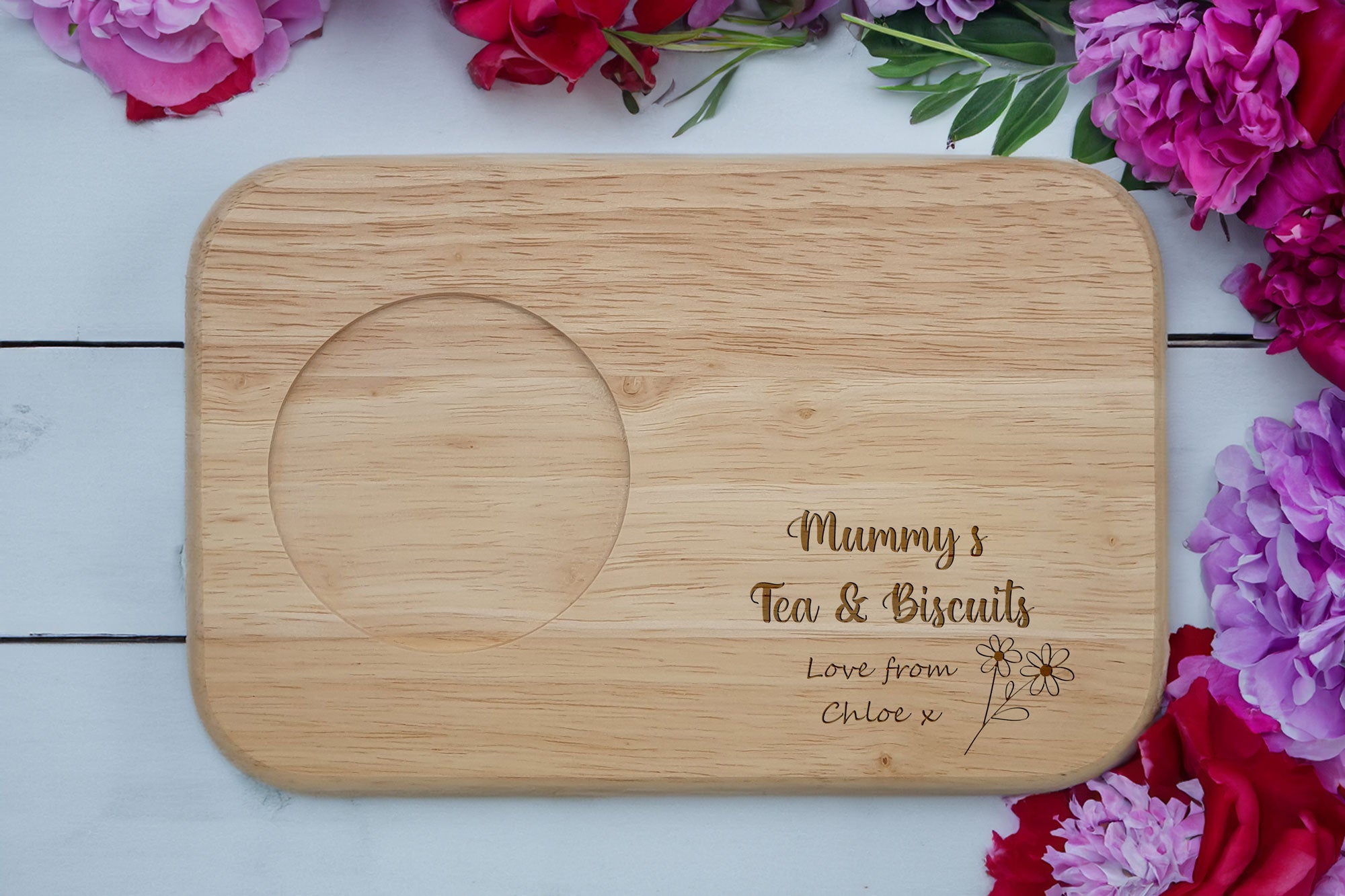 Personalised Tea & Biscuit Board
