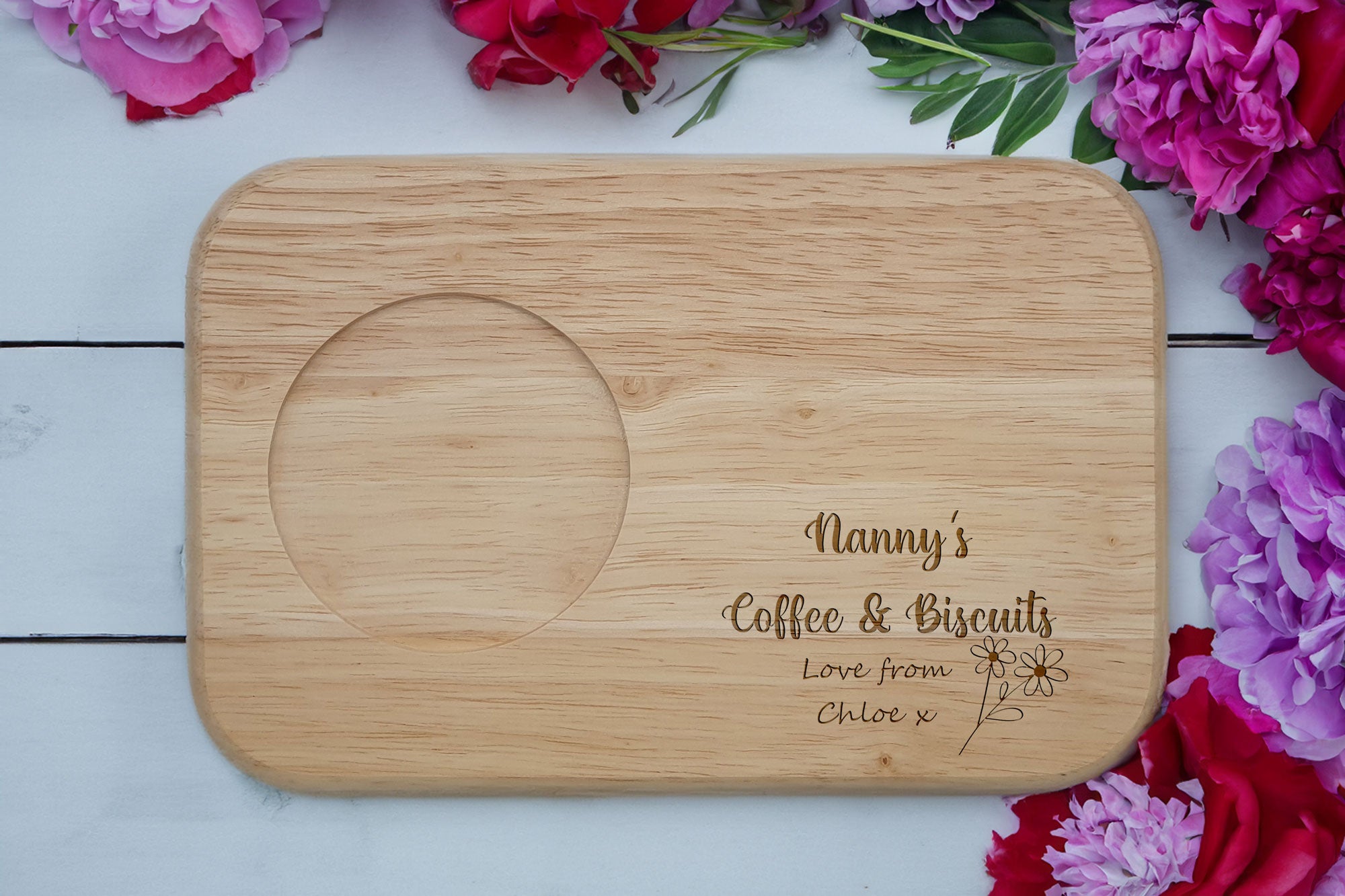 Personalised Tea & Biscuit Board