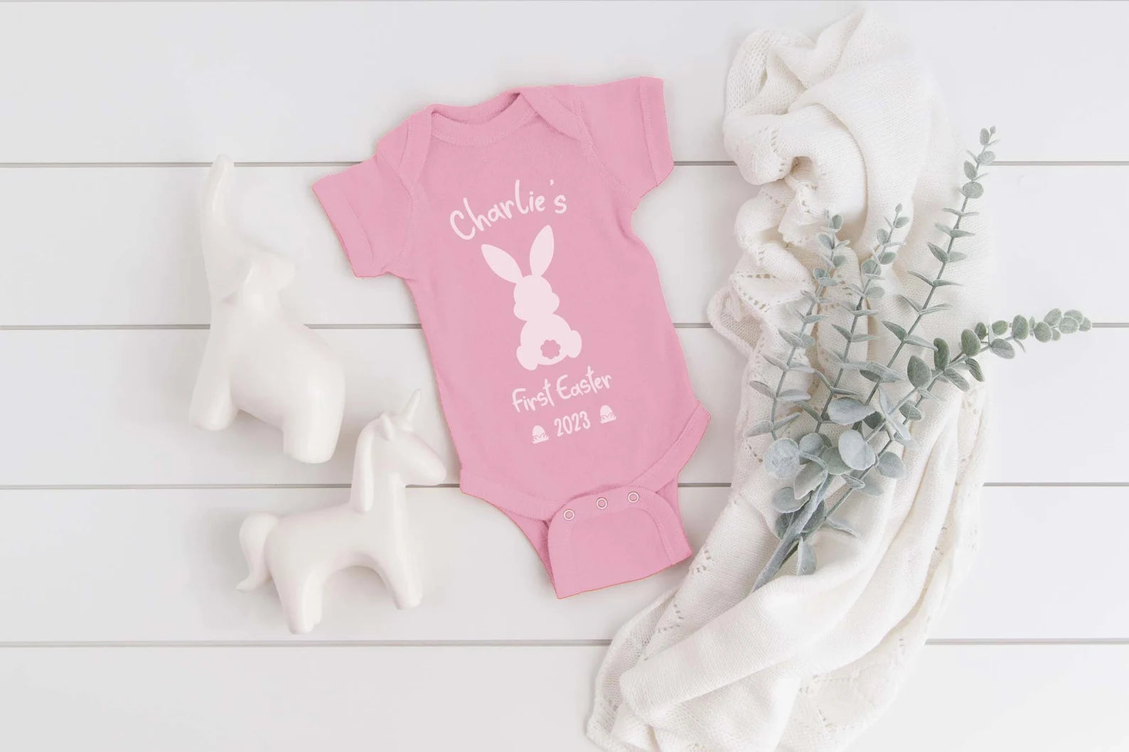 Personalised Baby's First Easter Vest