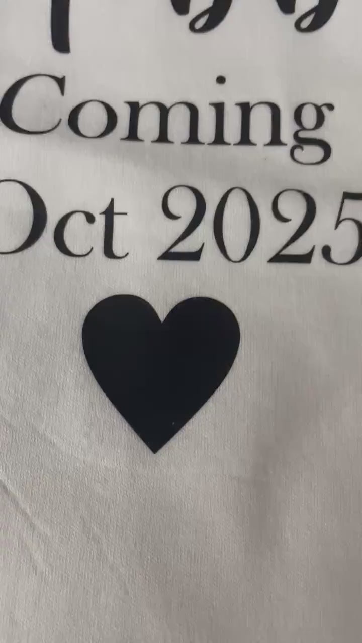 Personalised Pregnancy Reveal Baby Vest