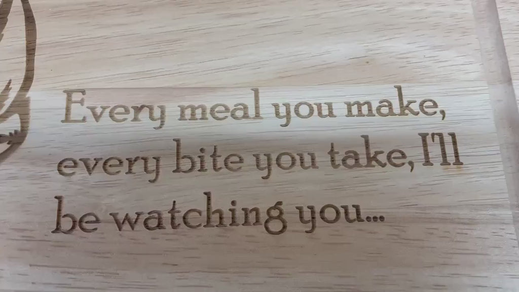Boston Terrier Wooden Chopping Board