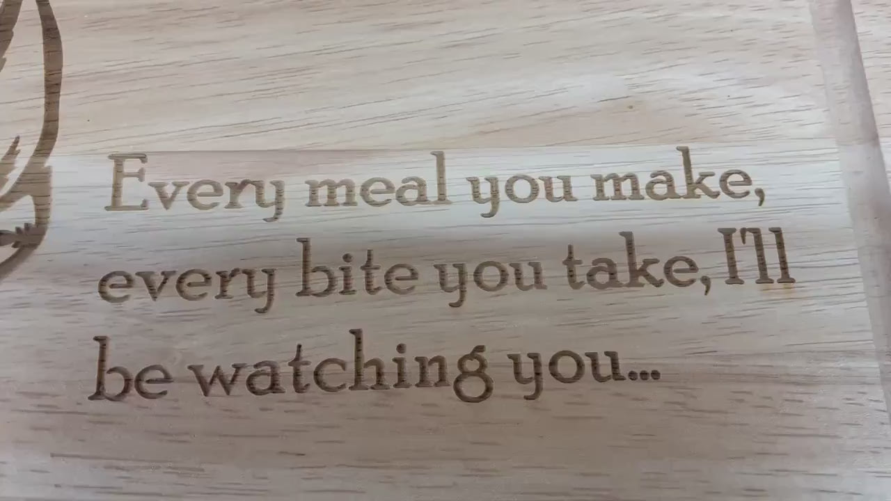 Boston Terrier Wooden Chopping Board