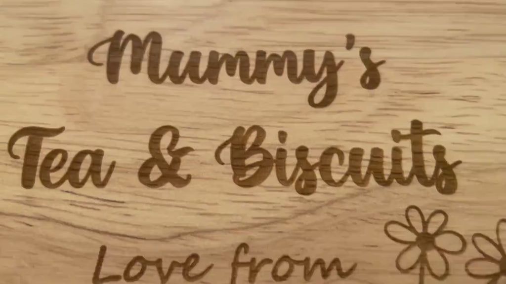 Personalised Tea & Biscuit Board