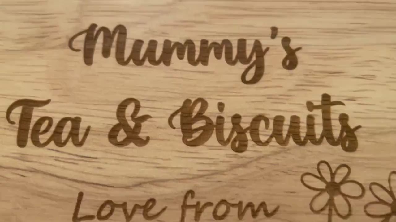 Personalised Tea & Biscuit Board