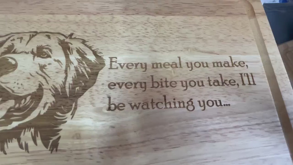 Golden Retriever Chopping Board