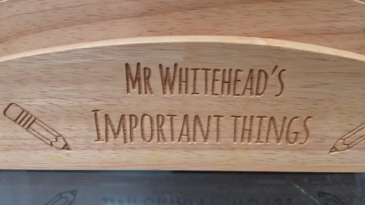 Personalised Desk Organiser