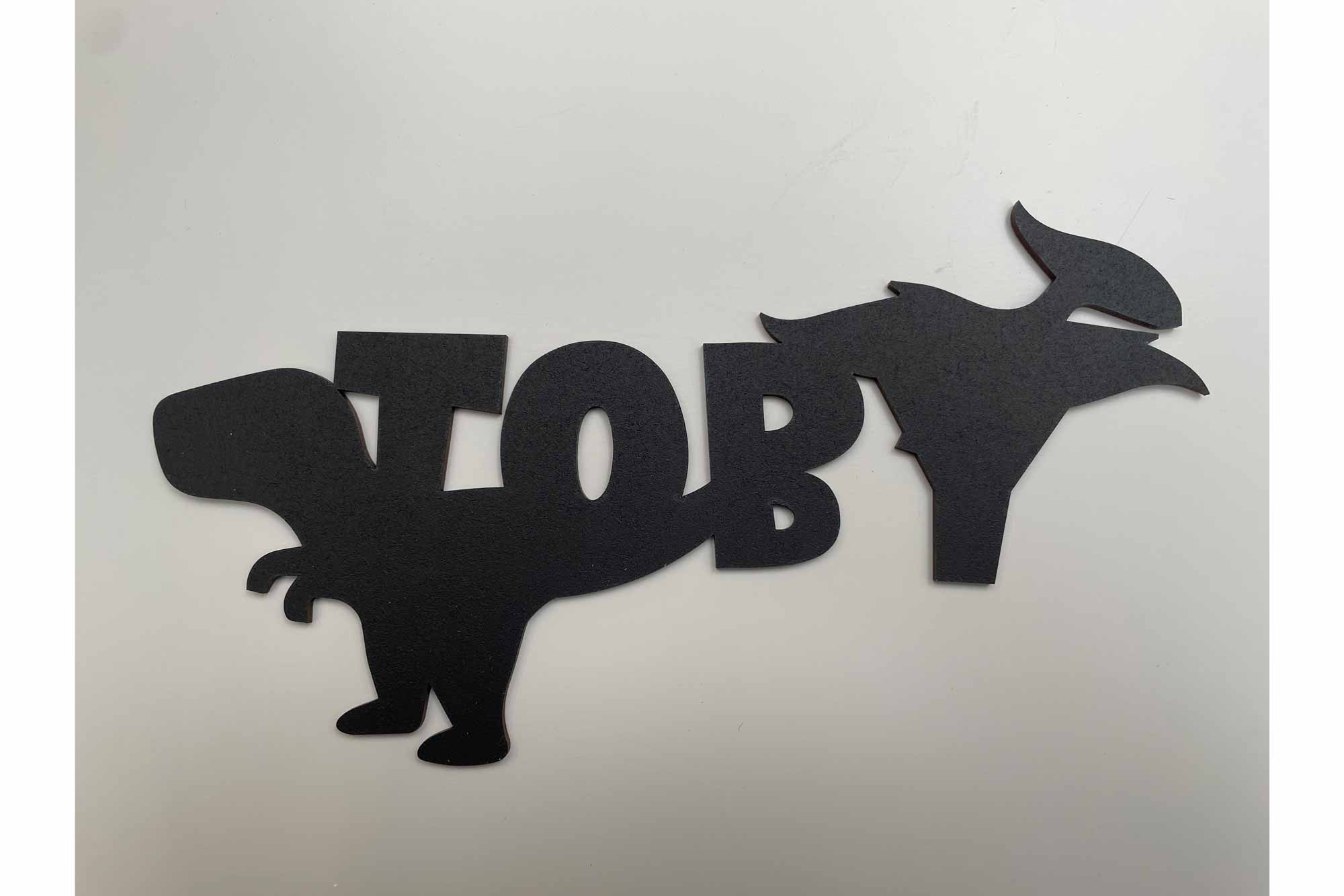 Personalised Dinosaur Themed Bedroom Door Sign, Door Plaque, 3D Effect