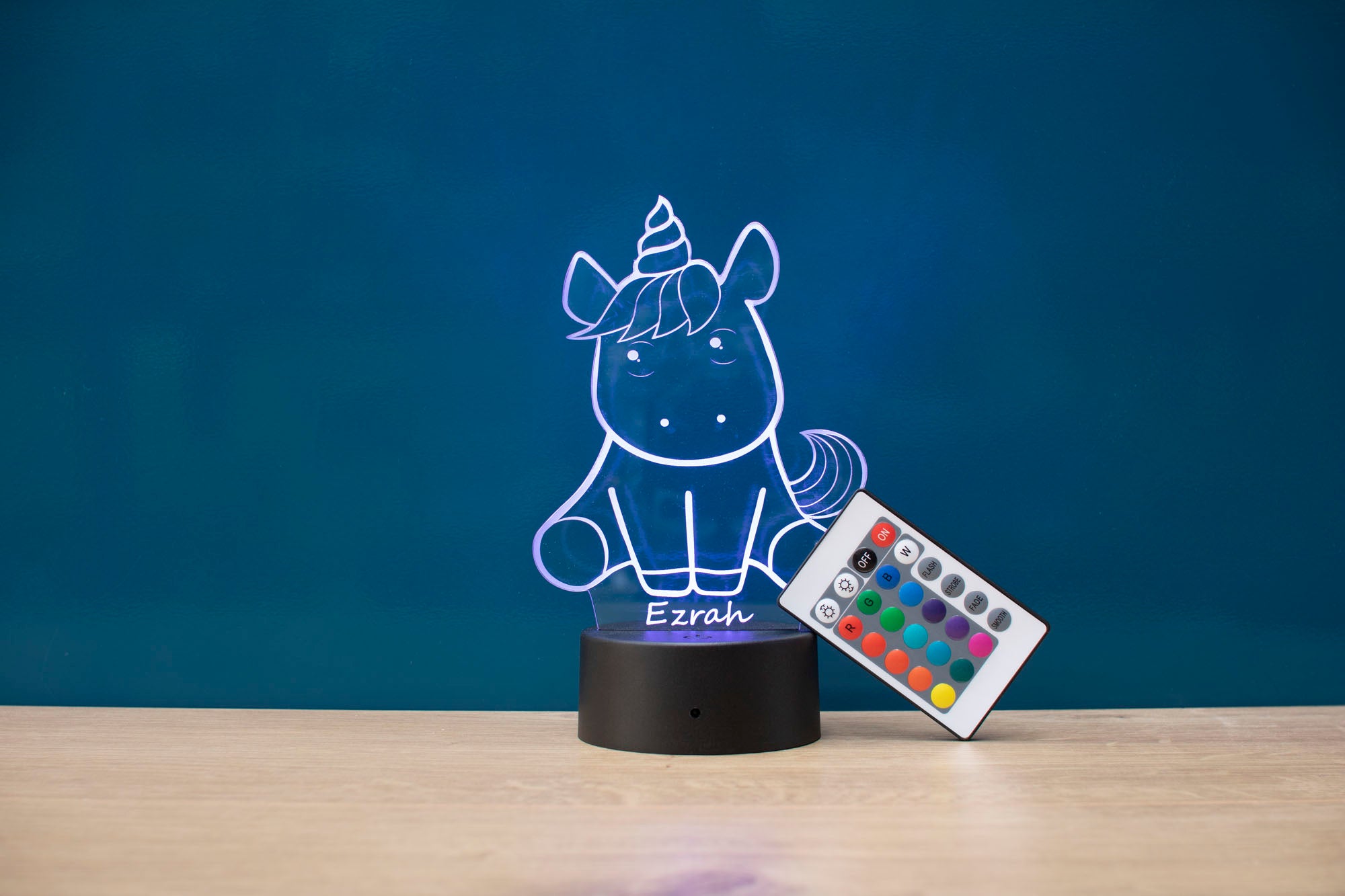 Personalised Unicorn LED Light