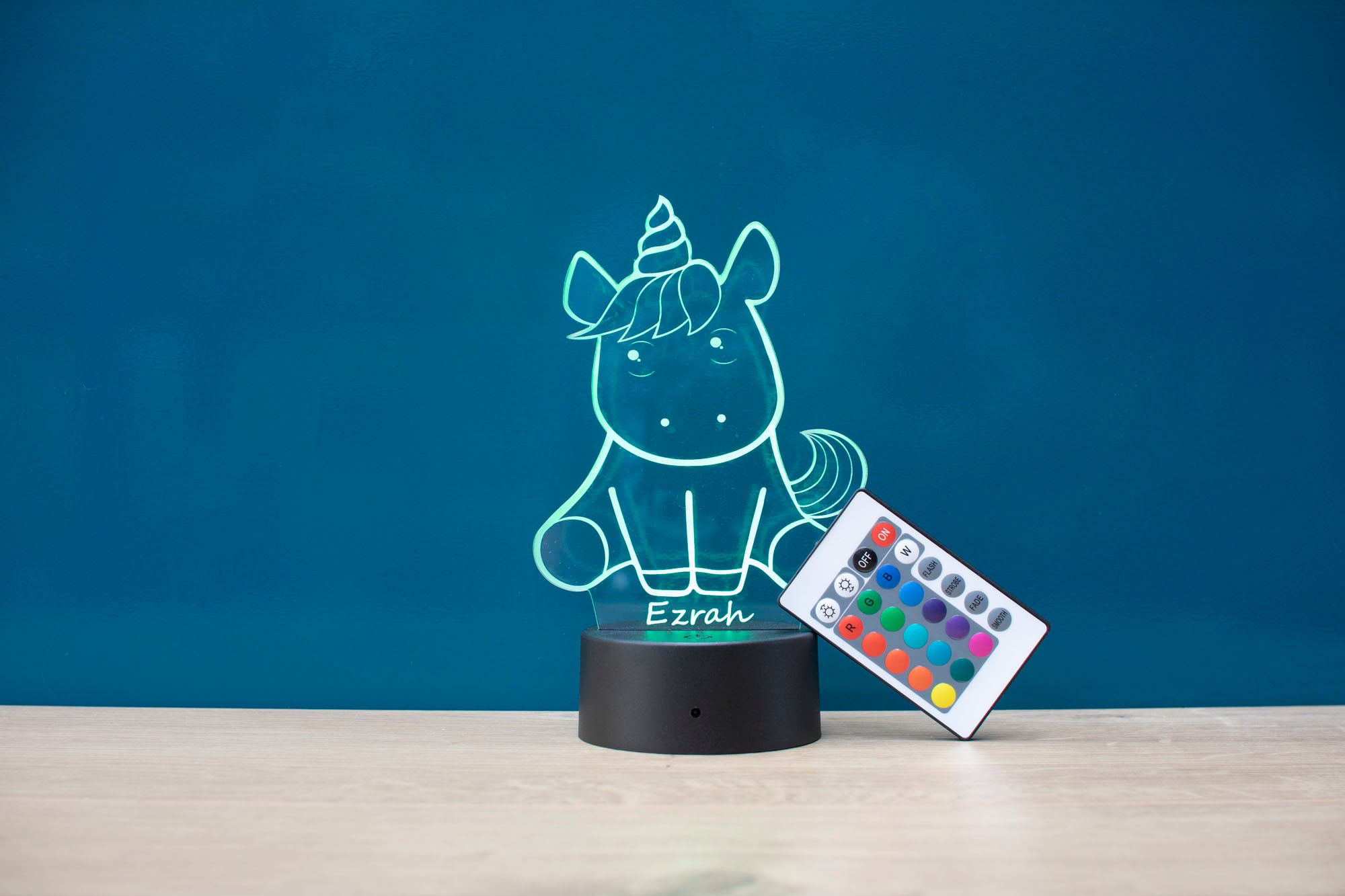 Personalised Unicorn LED Light