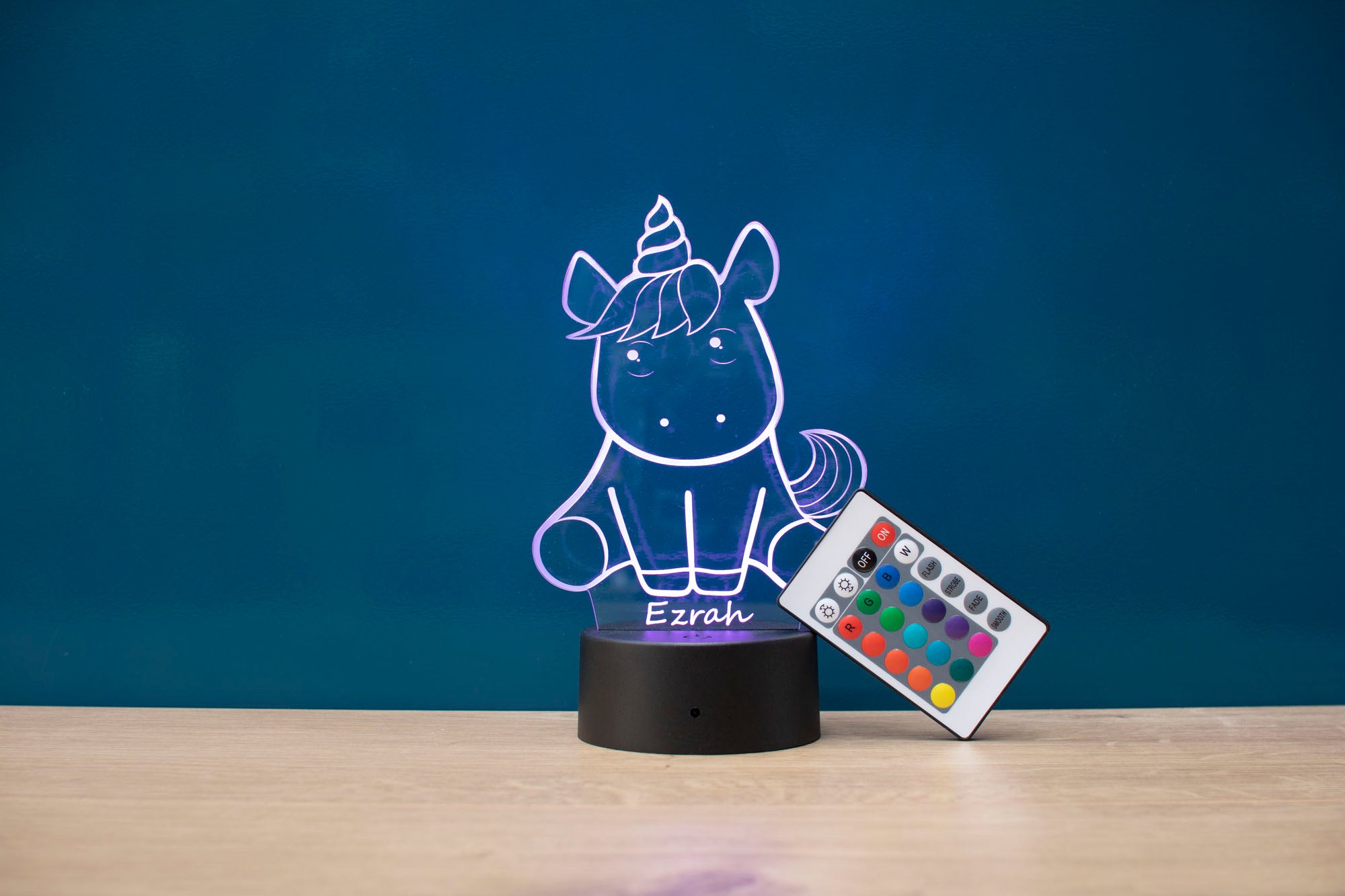 Personalised Unicorn LED Light