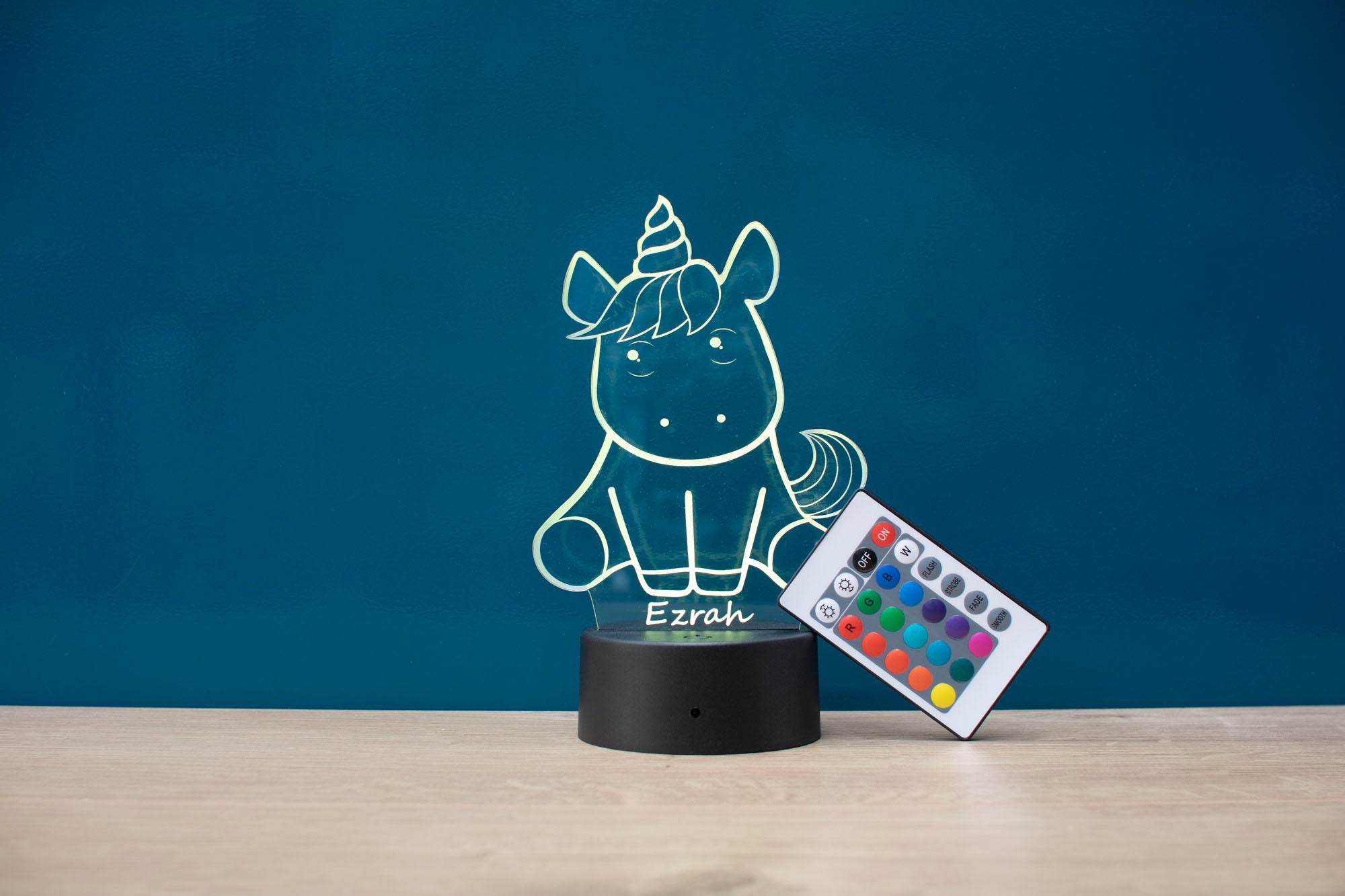 Personalised Unicorn LED Light
