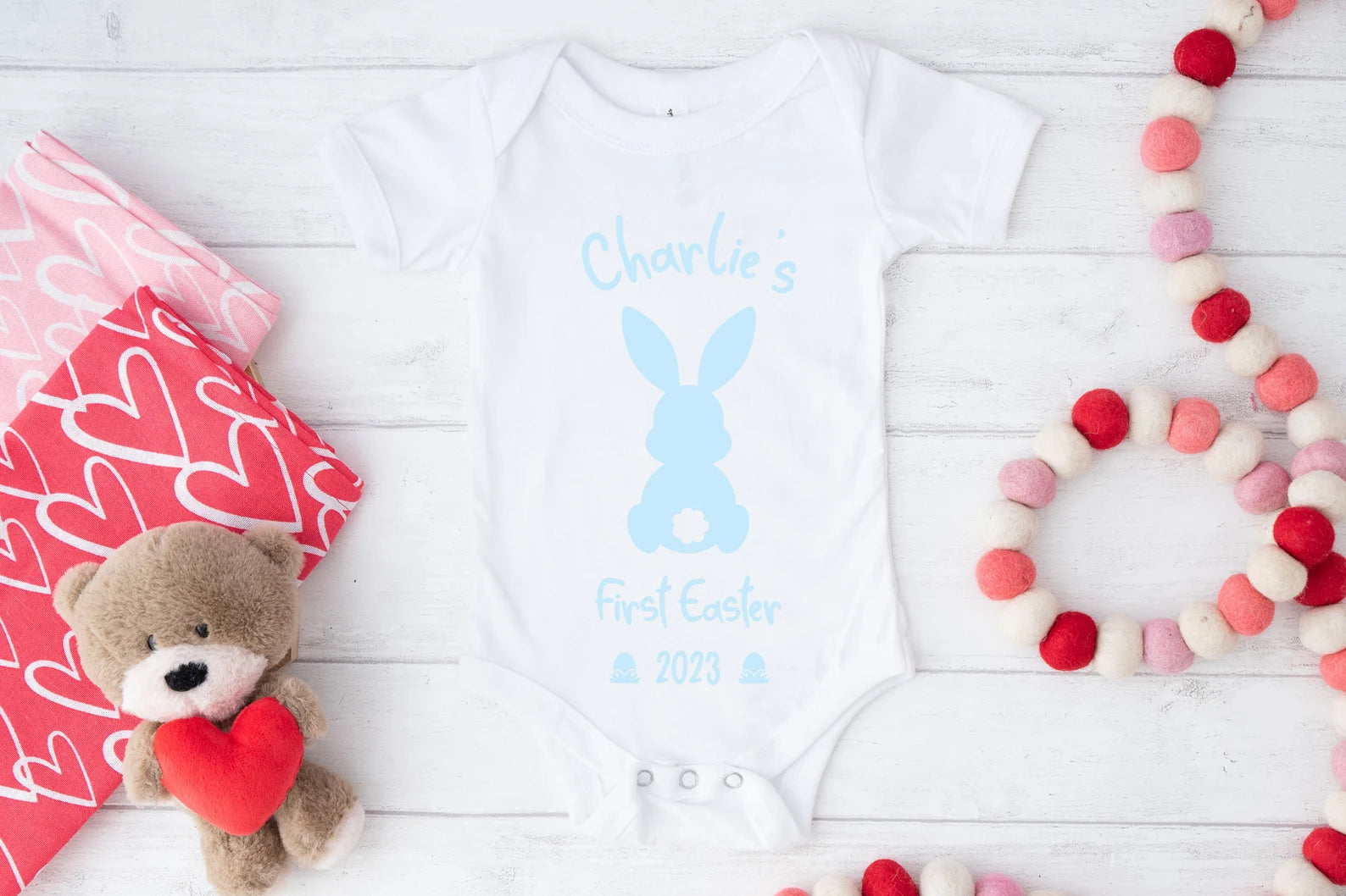 Personalised Baby's First Easter Vest