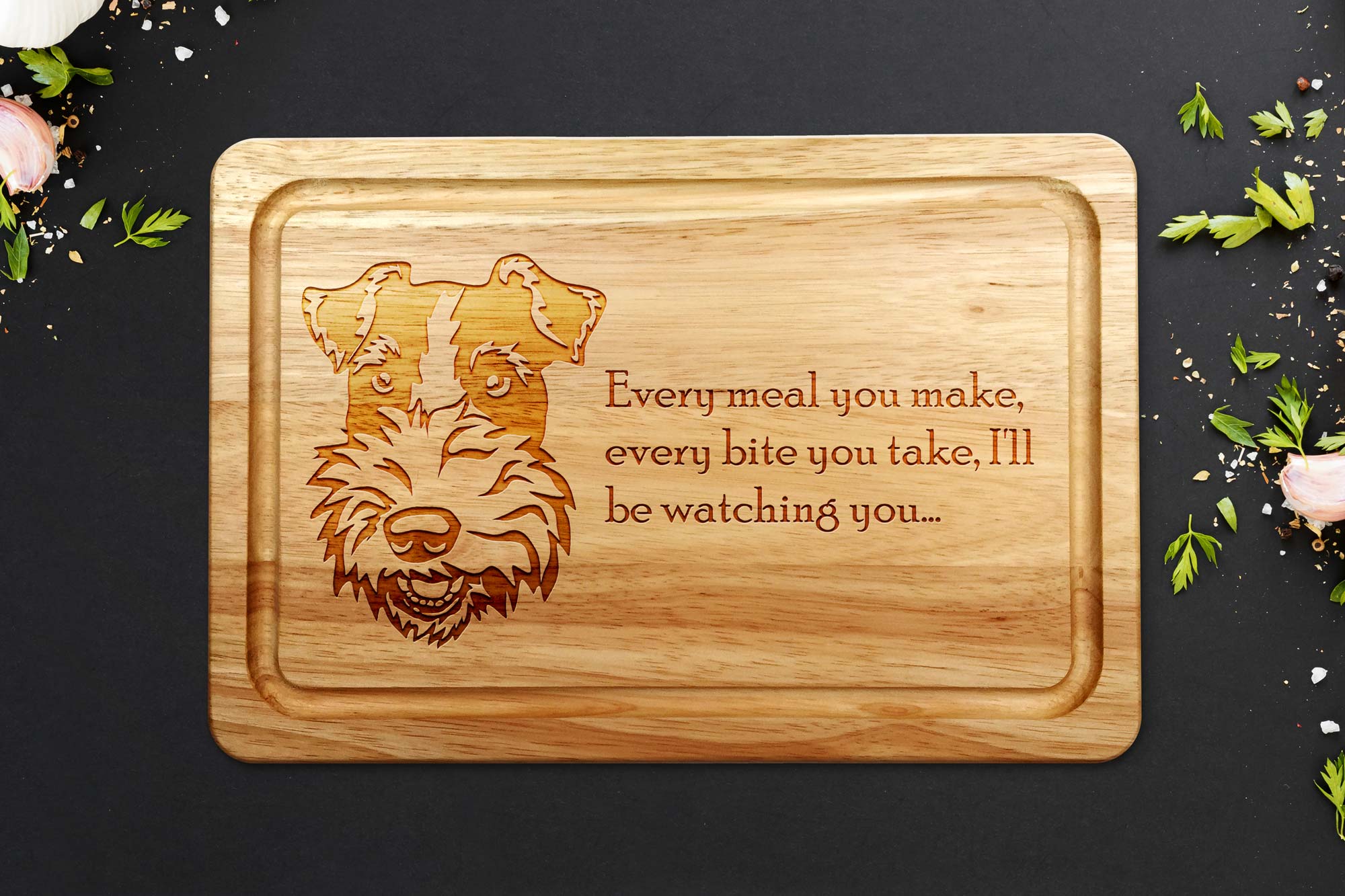 Wire fox Terrier Chopping Board