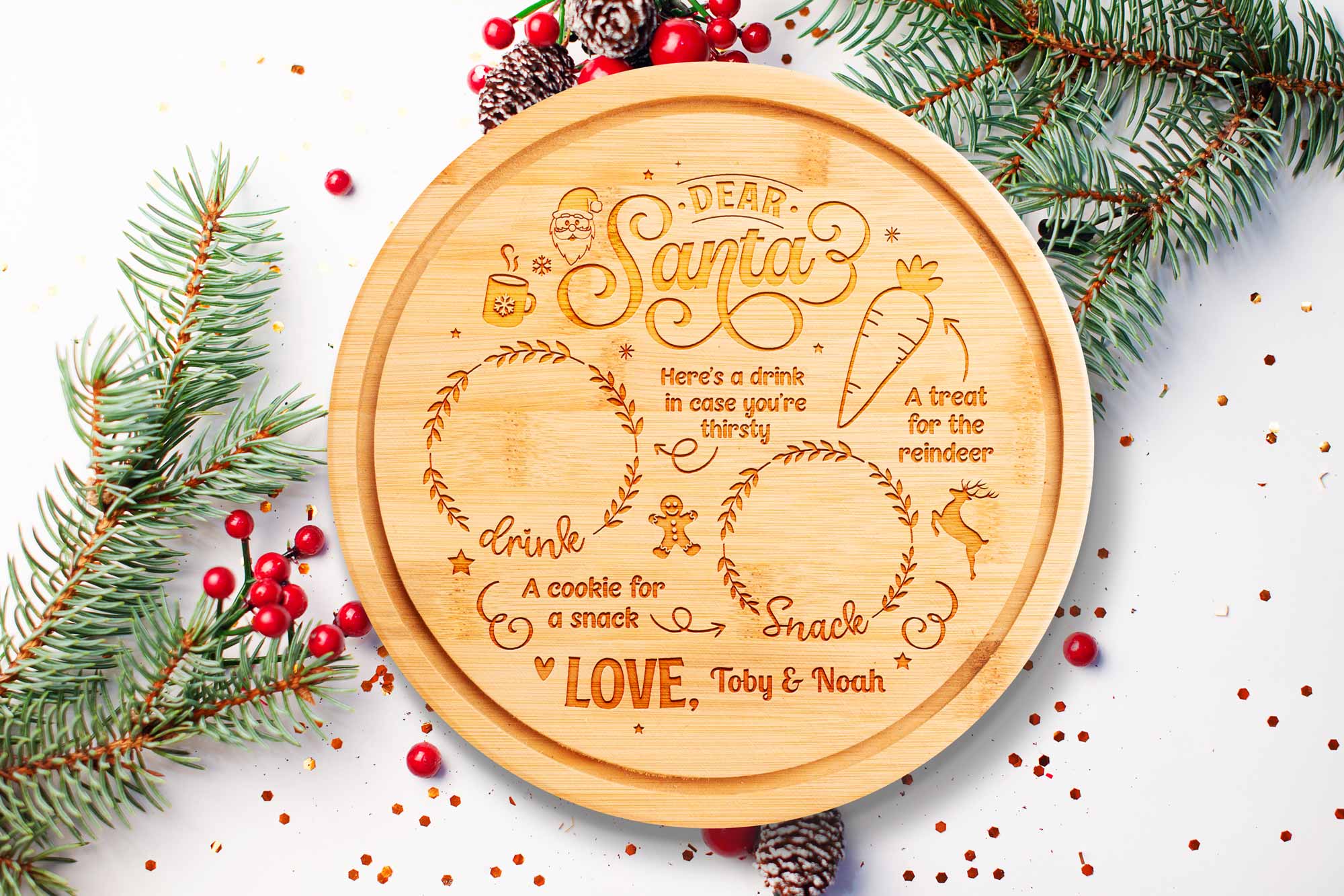 Personalised Christmas Eve Board
